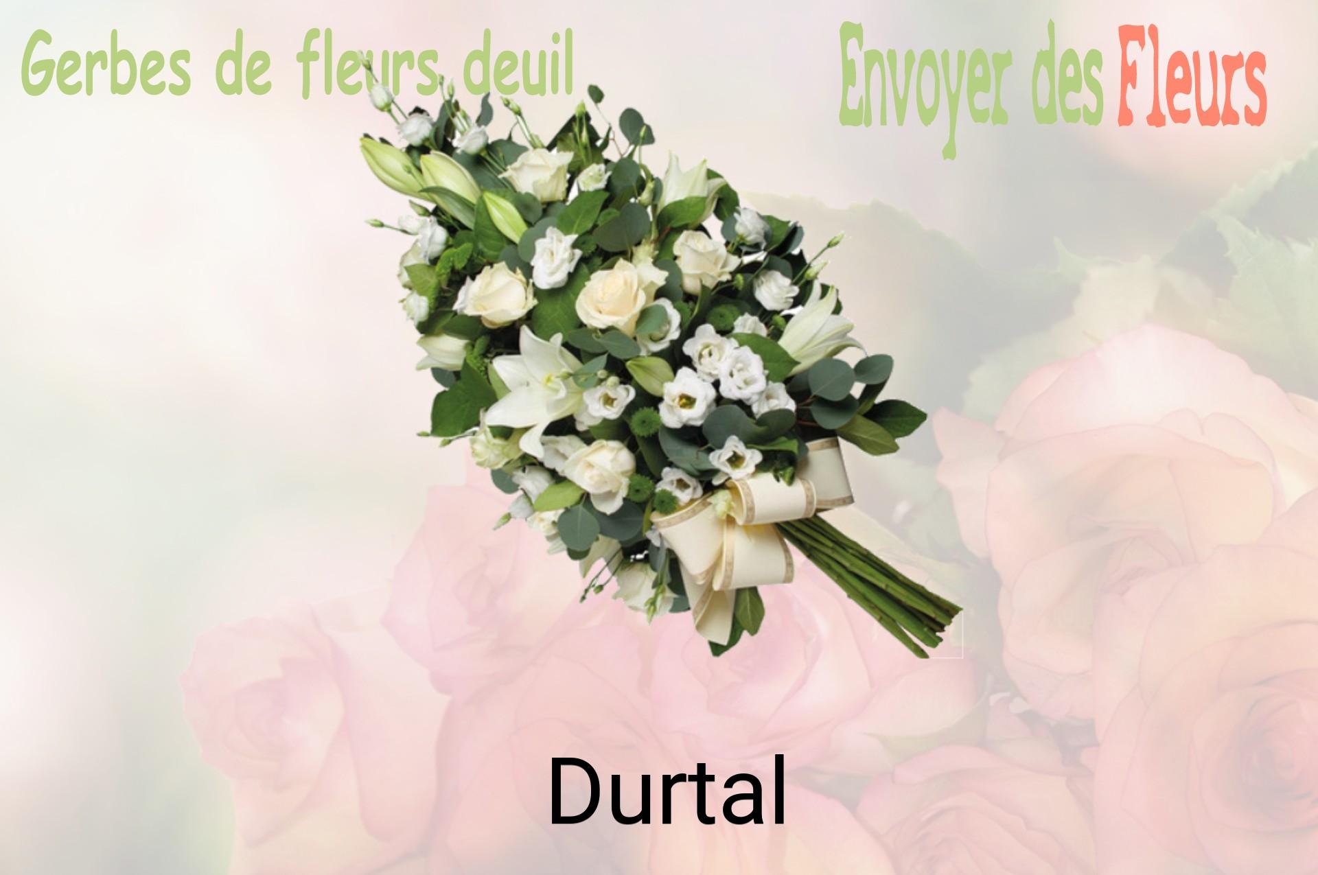 Gerbe de fleurs de deuil livrée à Durtal